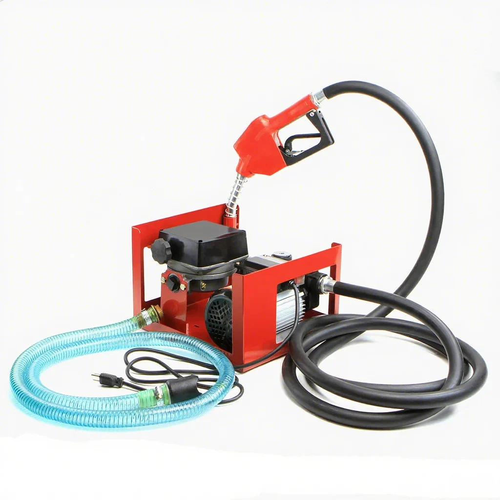 110V Diesel Biodiesel Kerosene Transfer Fuel Pump Meter Automatic