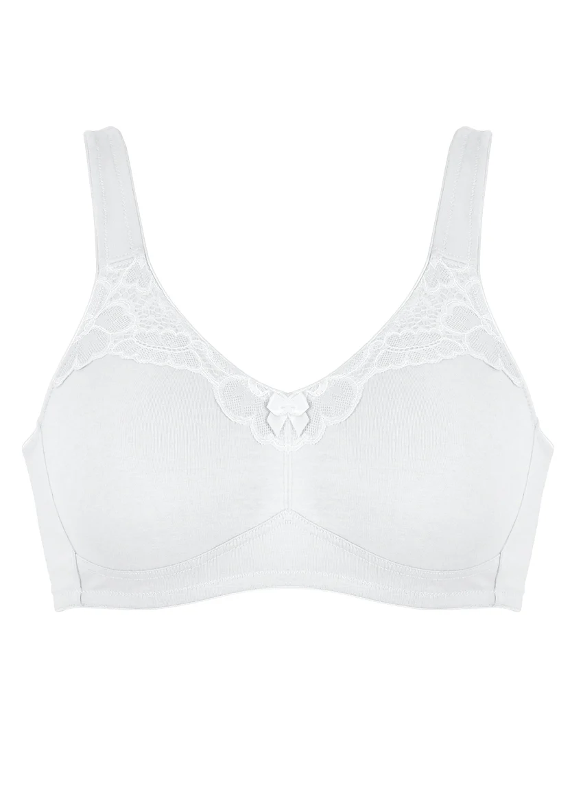 Soutien-gorge confort femme blanc sans armatures