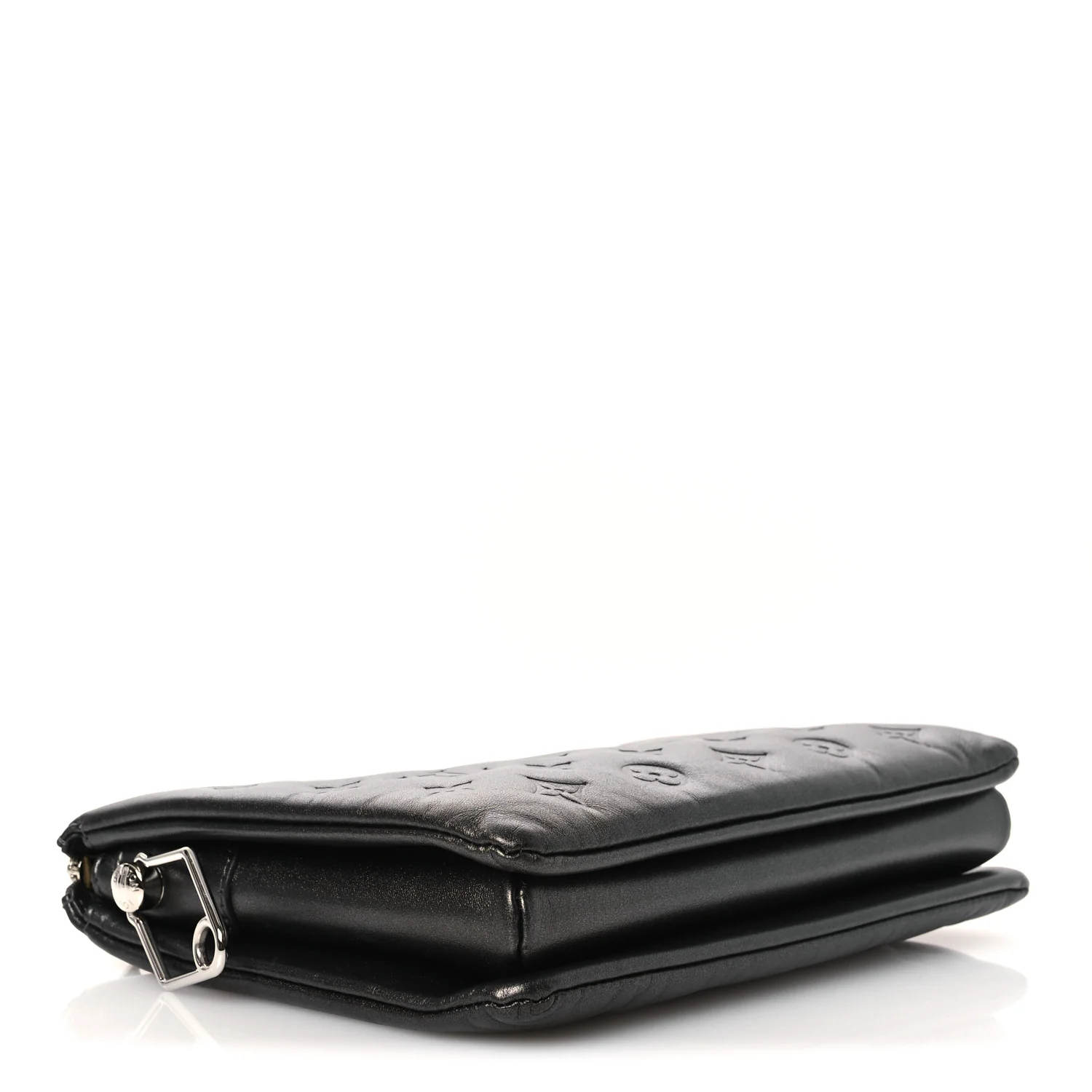 Lambskin Embossed Monogram Coussin PM Anthracite