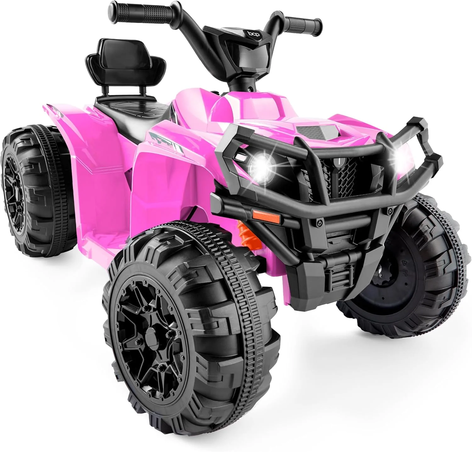 Quad électrique 12 V pour enfants Best Choice Products, véhicule tout-terrain à 4 roues avec audio Bluetooth, vitesse maximale de 3,9 km/h, pneus à crampons, phares LED et radio.