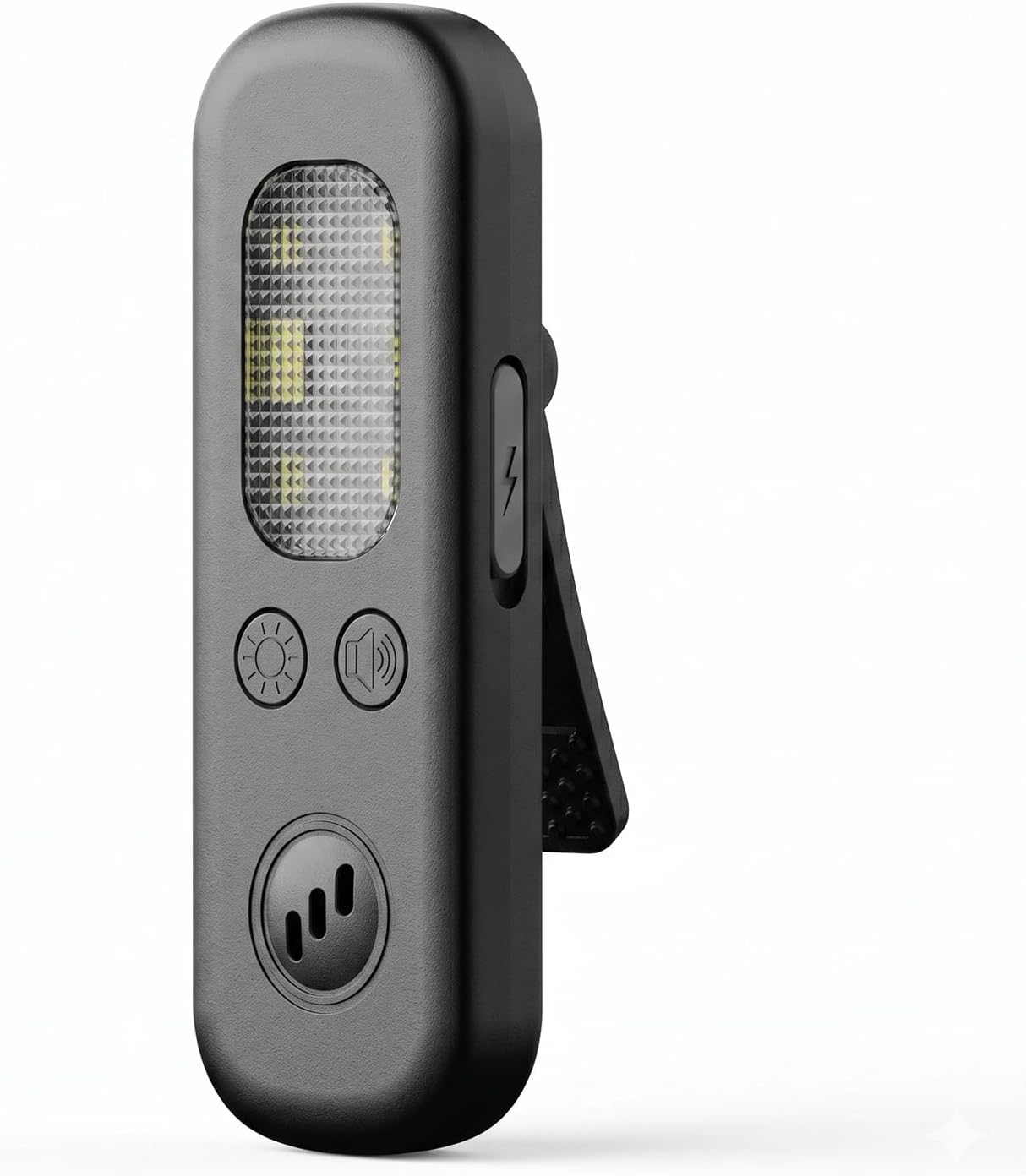 Personal Safety Alarm, 130dB Loud Siren Device with Triple-Color Strobe Light & LED Flashlight, USB-C Rechargeable Self Defense Alarm with Clip for Women, Kids, Seniors, Night Runners (Black)