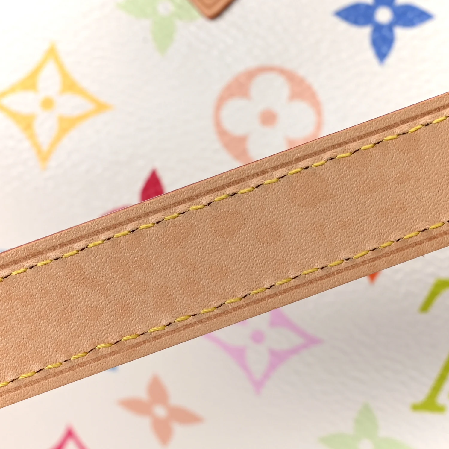 LV X TM Monogram Multicolor Speedy Bandouliere 25 White