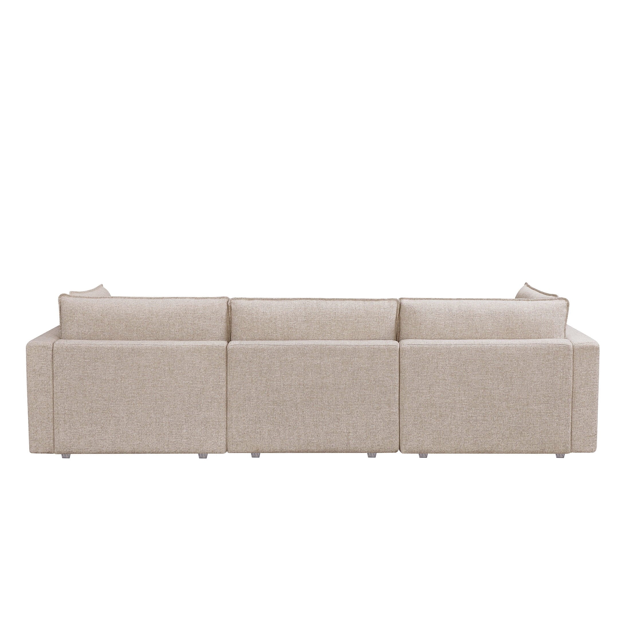 Better Homes & Gardens Weston 107.5 Cloud Modular Sectional Sofa, Heathered Blue