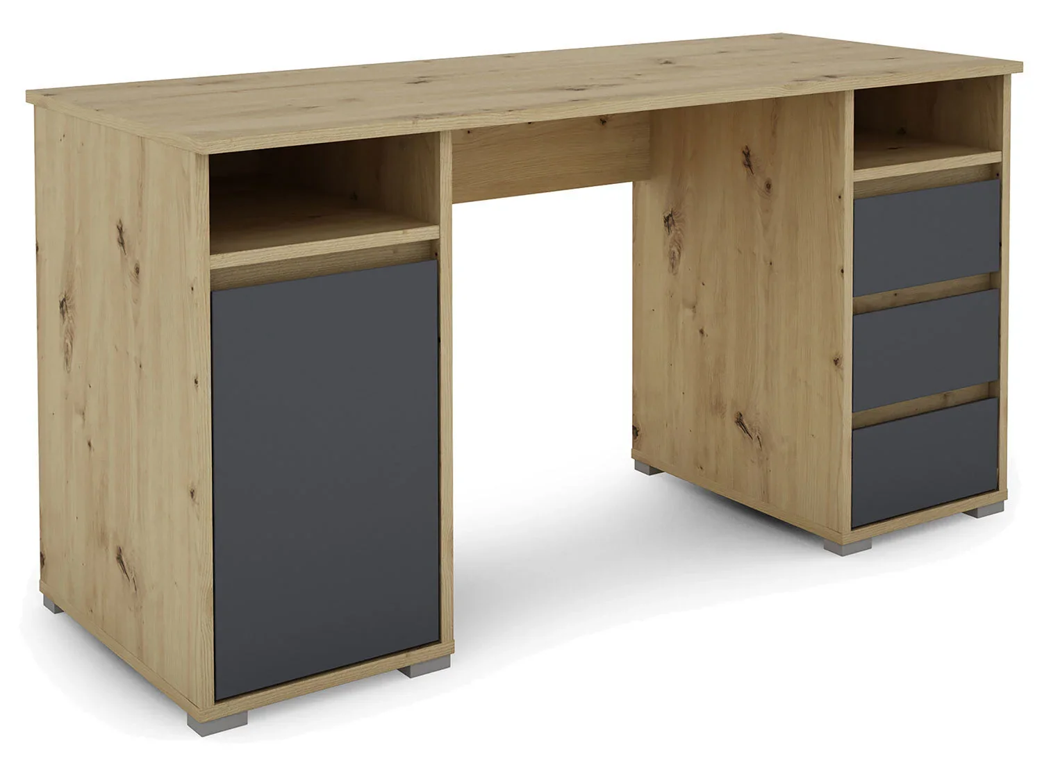 byLIVING Bureau Lobo, avec rangements, 138 x 75 x 55 cm