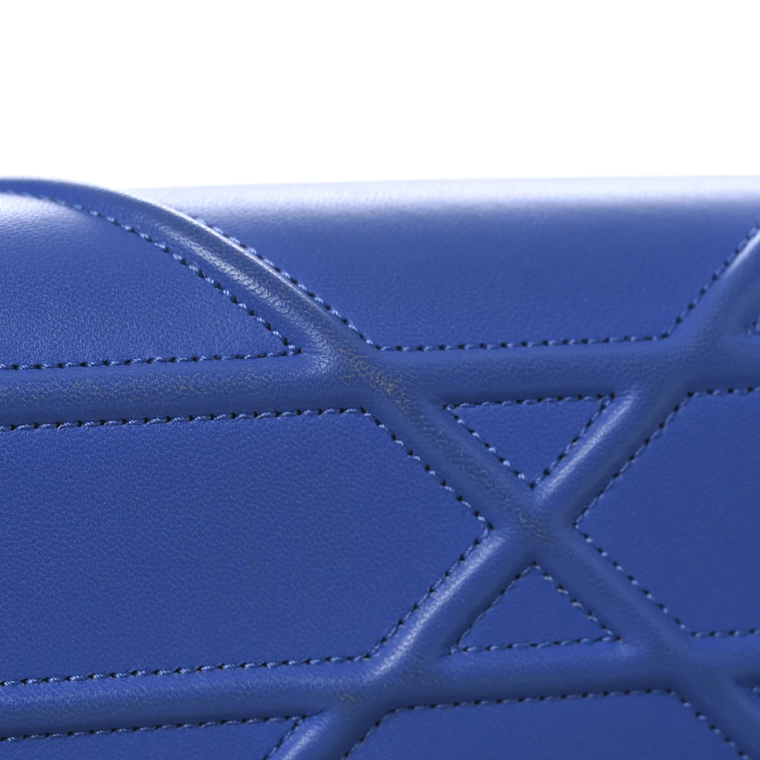 Smooth Calfskin Medium Diorama Flap Bag Blue