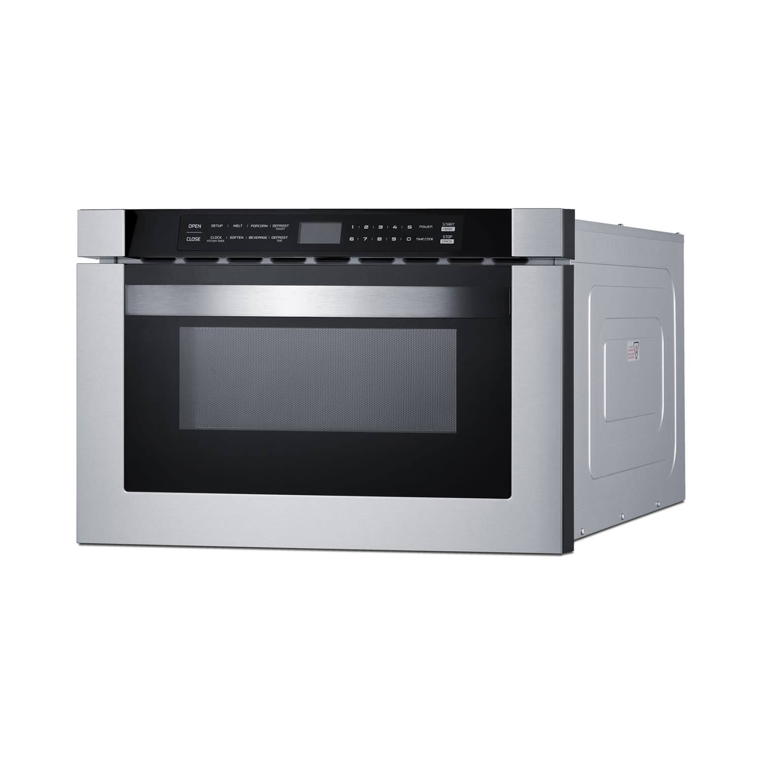 Summit MDR245SS 24 in. Wide Built-In Drawer Microwave