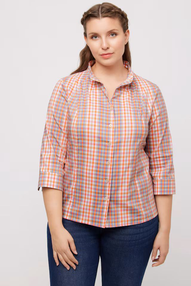 Country Style Plaid Blouse