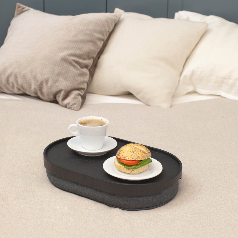 CurveLine knebrett anti-slip 39x26 cm svart/grå