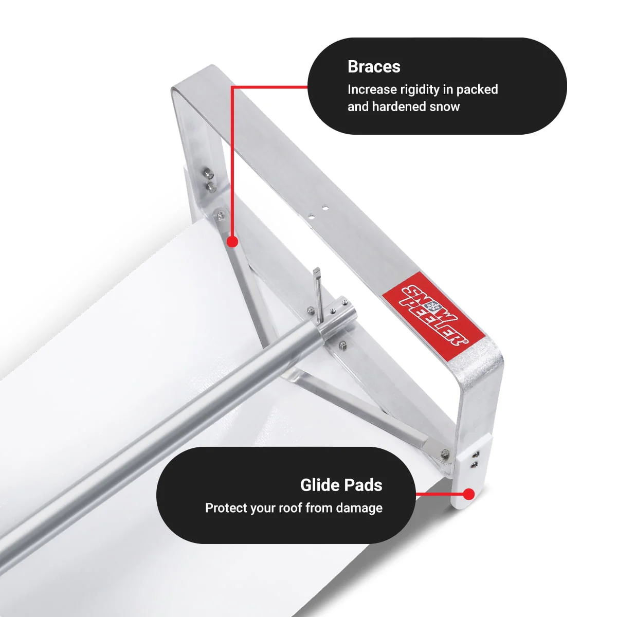 Premium Snow Rake 30 ft Handle 10 ft Snow Slide Image 8