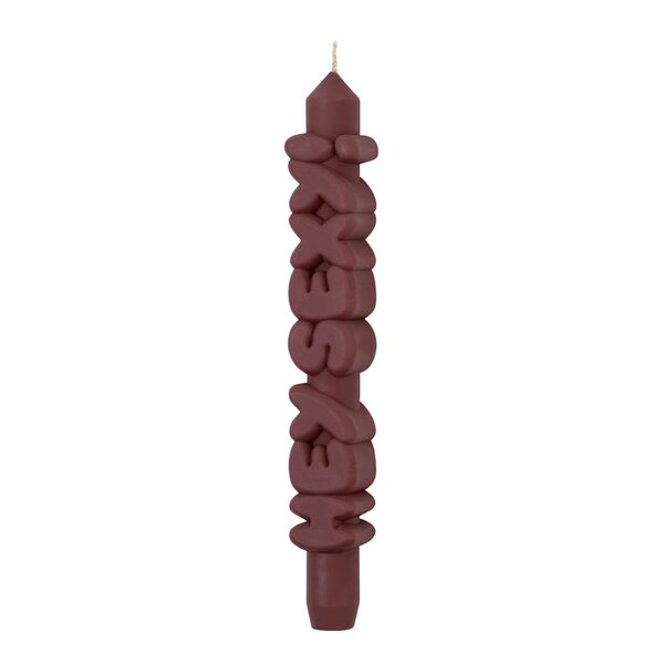 3D kronelys 23 cm HEY SEXY! mocha