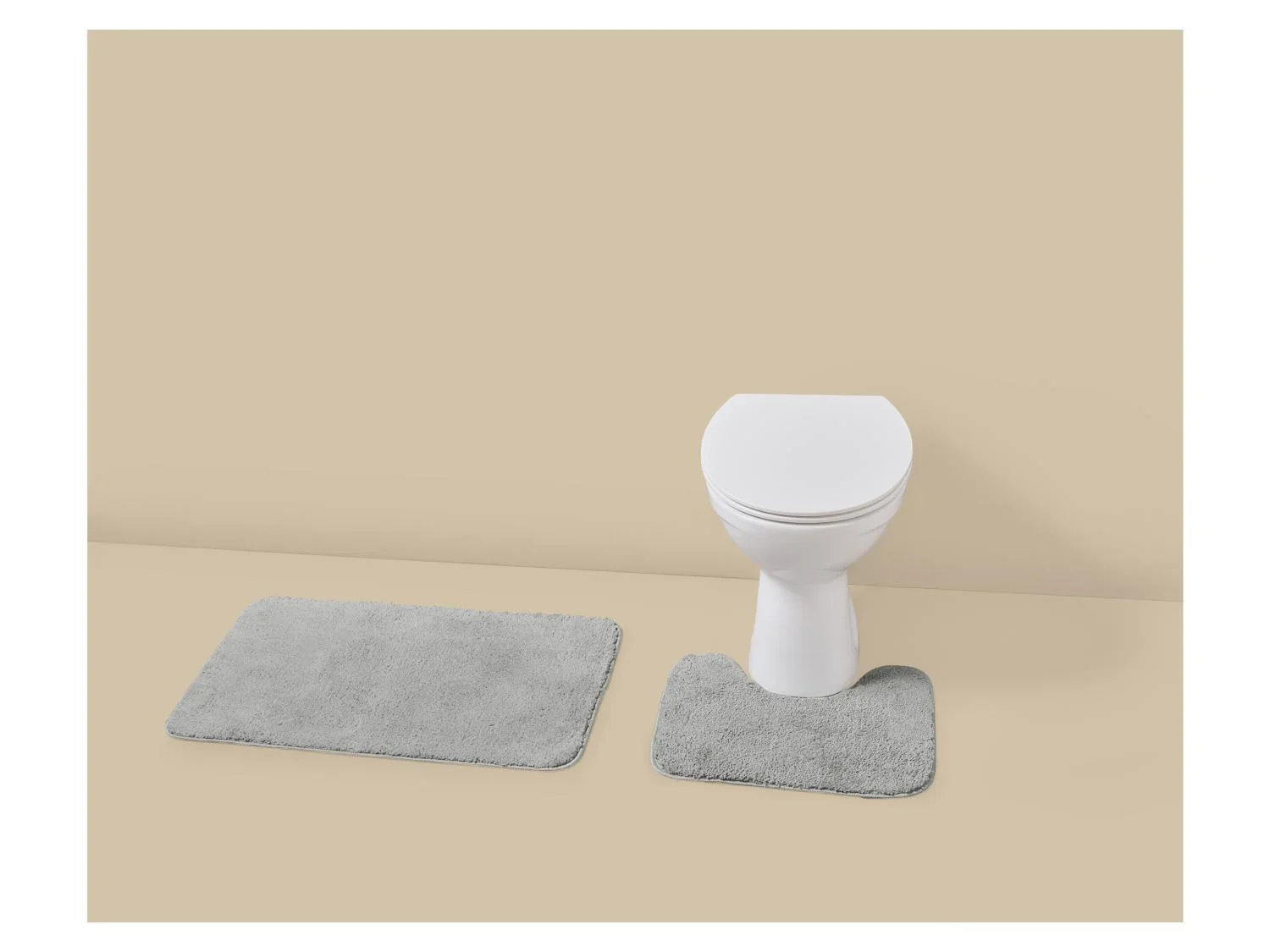 LIVARNO Set de 2 tapis WC et salle de bains