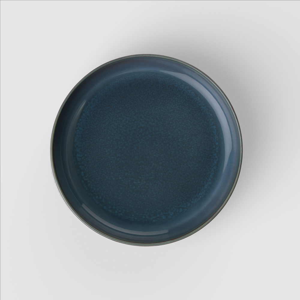 Crafted Pasta bowl - Blue, 15.3 oz, Premium Porcelain