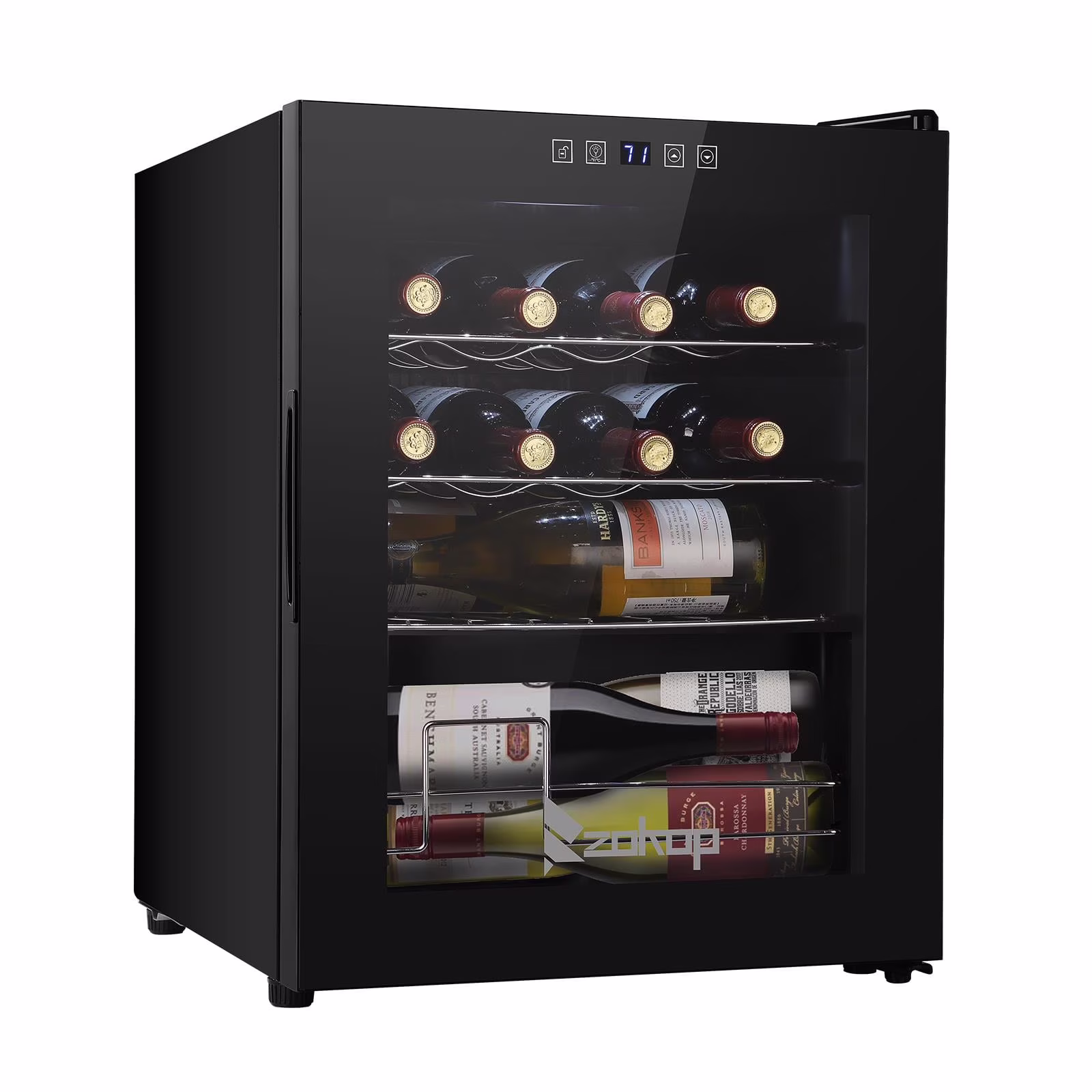 18 Bottle Compressor Wine Cooler Freestanding Wine Fridge, Fast Cooling, Low Noise(1.8cu.ft/18bottle) - Image 9