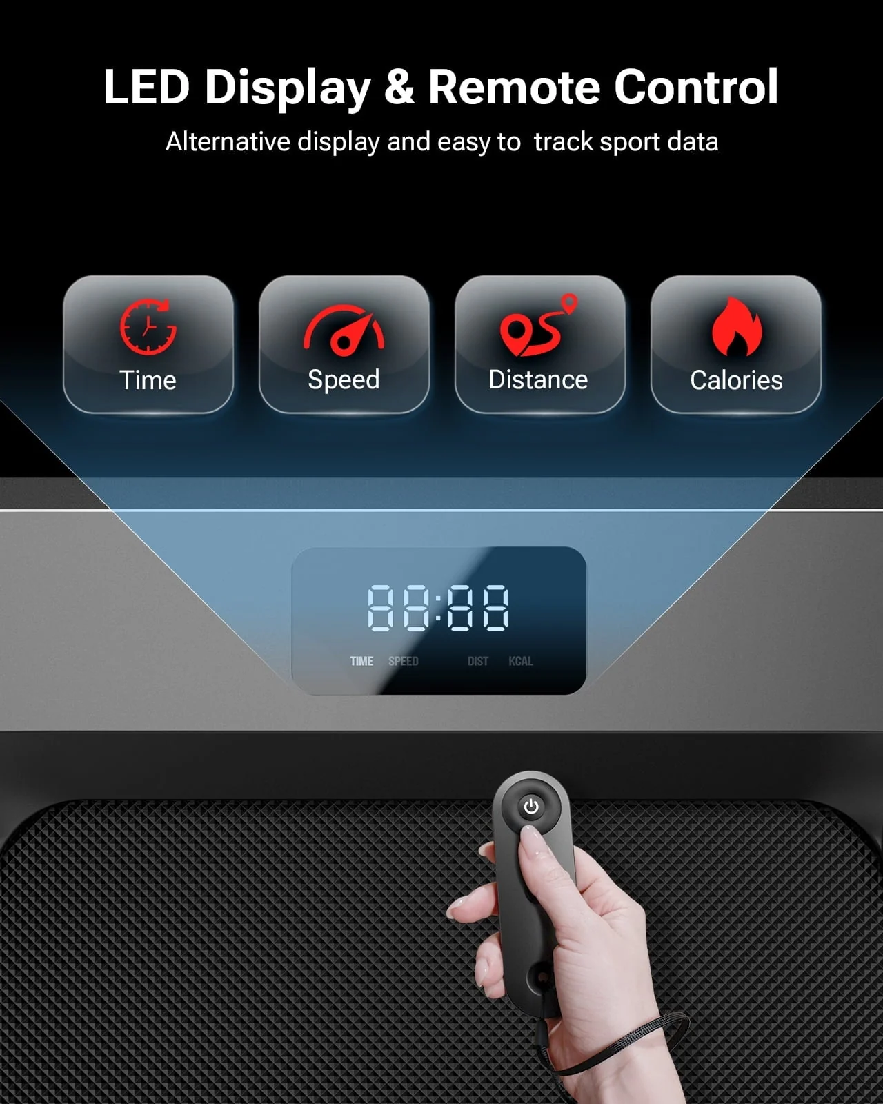 Walking Pad 2 in 1 Under Desk Treadmill with Remote Control Mini Portable Treadmill for Home Office - Image 7