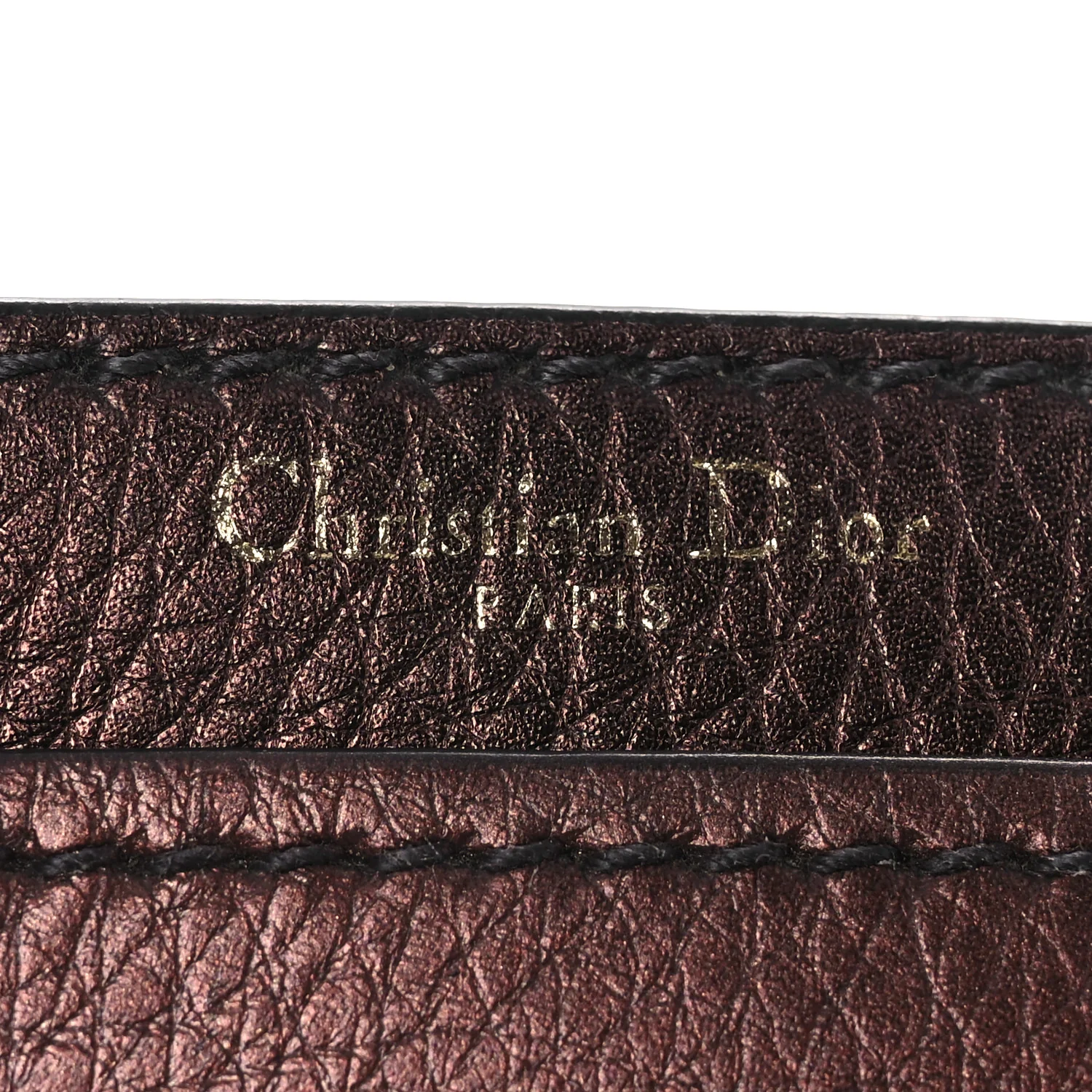 Metallic Calfskin J'Adior Chain Flap Bag Noisette