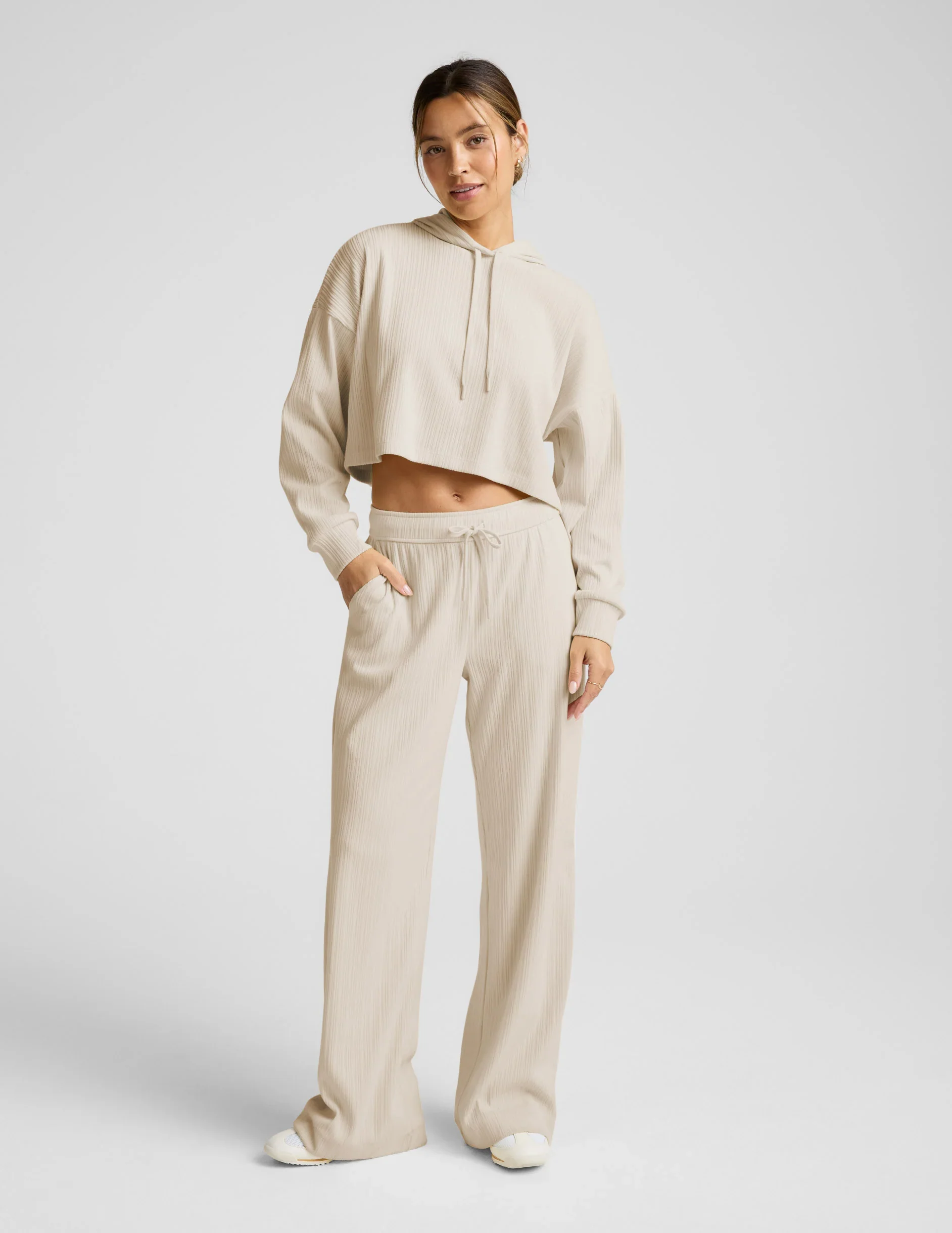 Breathe Easy Ribbed Wide Leg Pant
