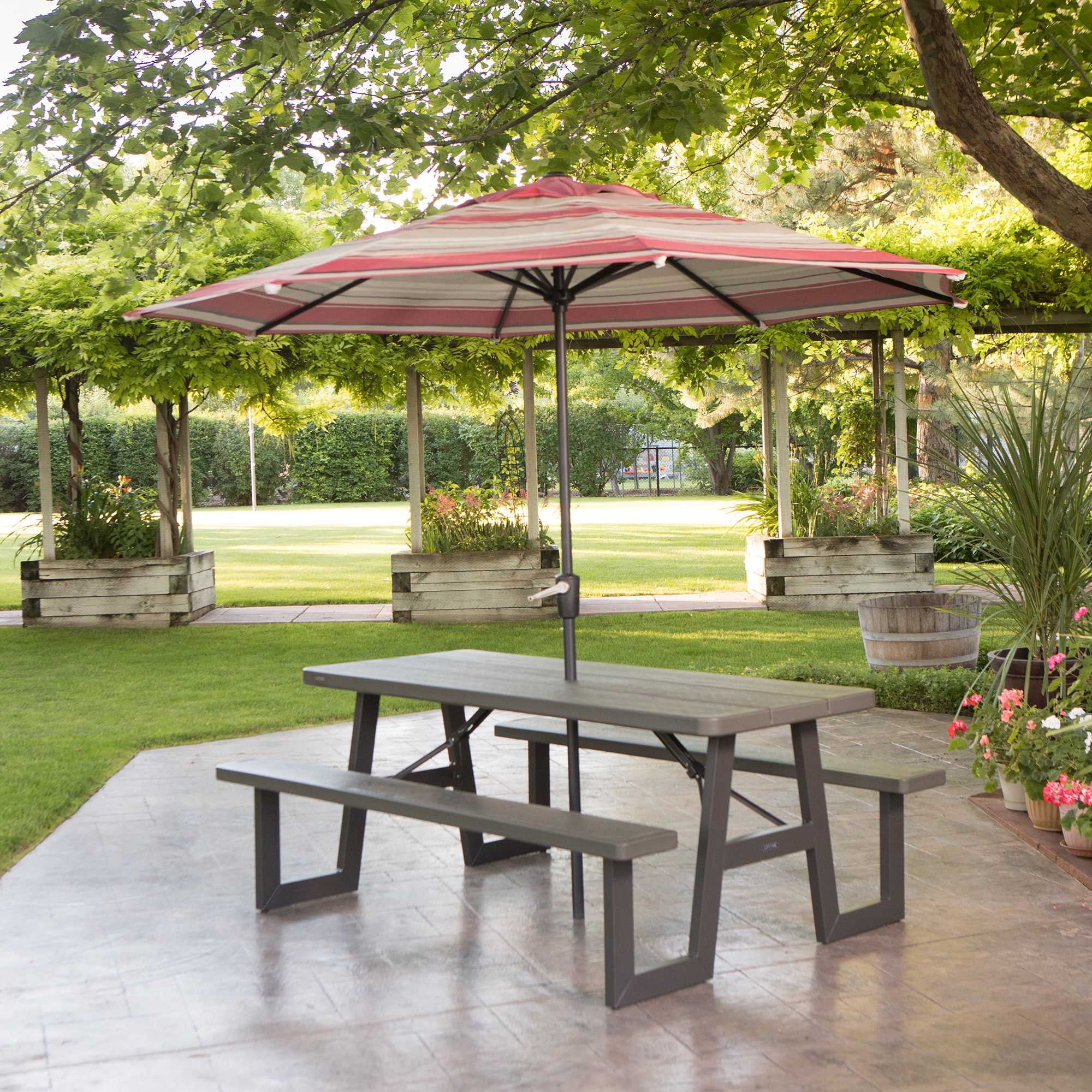 Lifetime 6 Foot W Frame Folding Picnic Table, 60233 Image 2