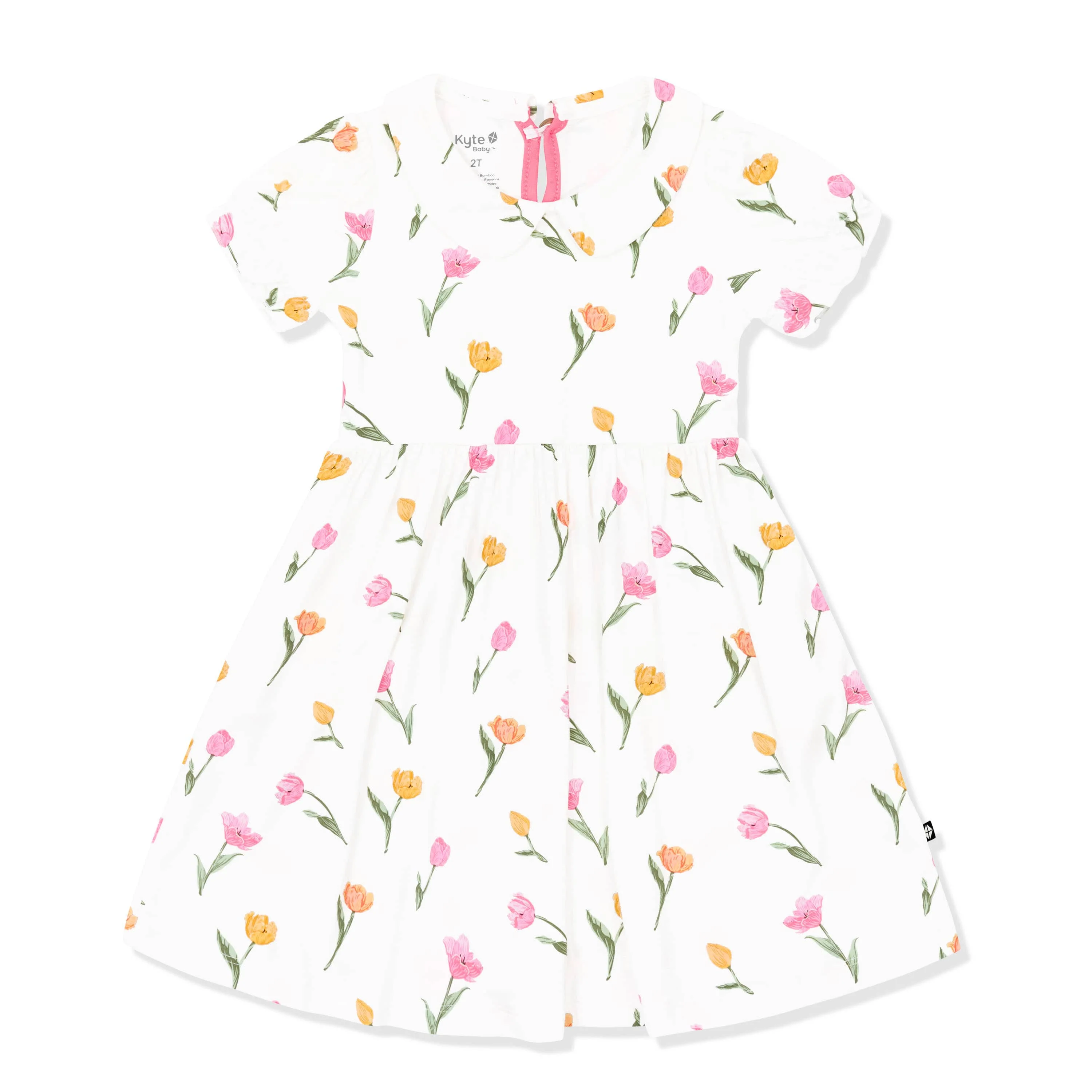 Peter Pan Collar Dress in Tulip