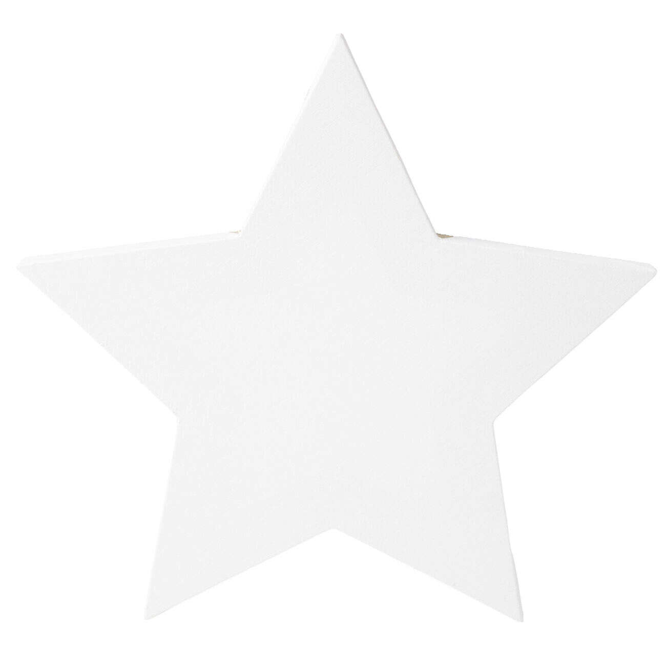 Toile à peindre blanche sur châssis bois forme étoile 26,5x26,5m