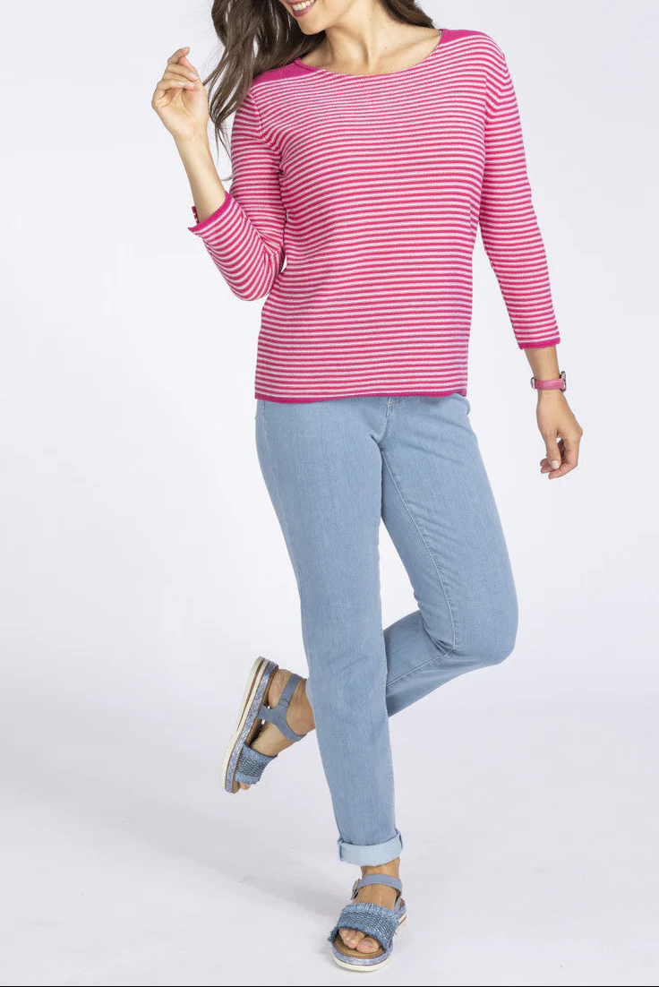 Jean coupe droite en coton bleu indigo clair