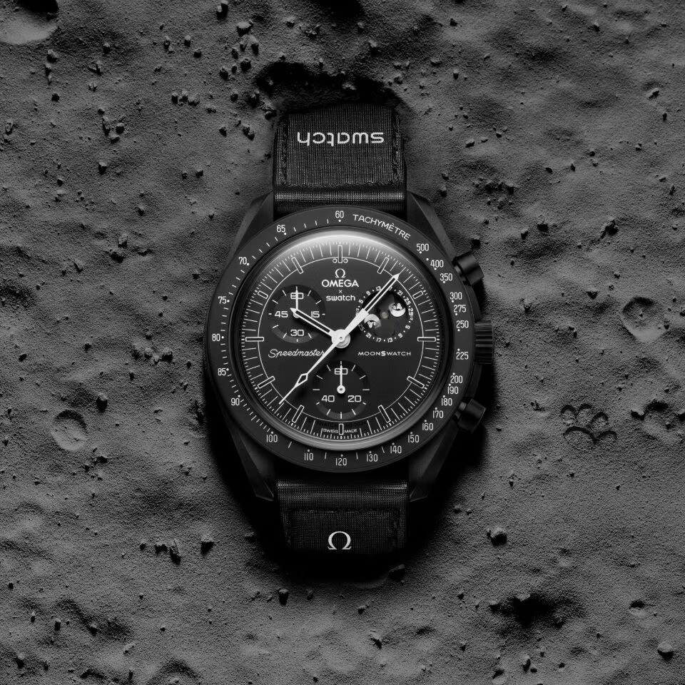 SWATCH x OMEGA 時計 MISSION TO THE MOONPHASE - NEW MOON
