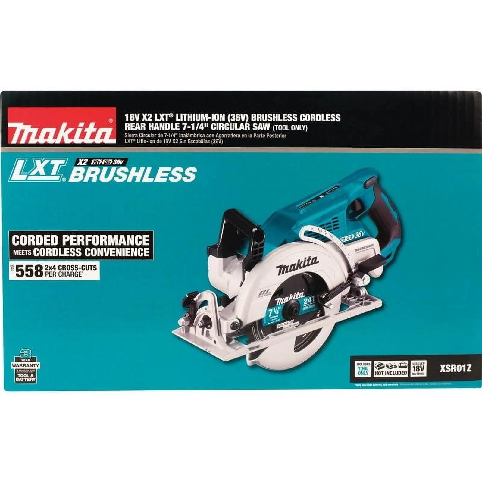 Circular Saw, 7.25 in Dia, 5100 RPM XSR01Z - Image 9