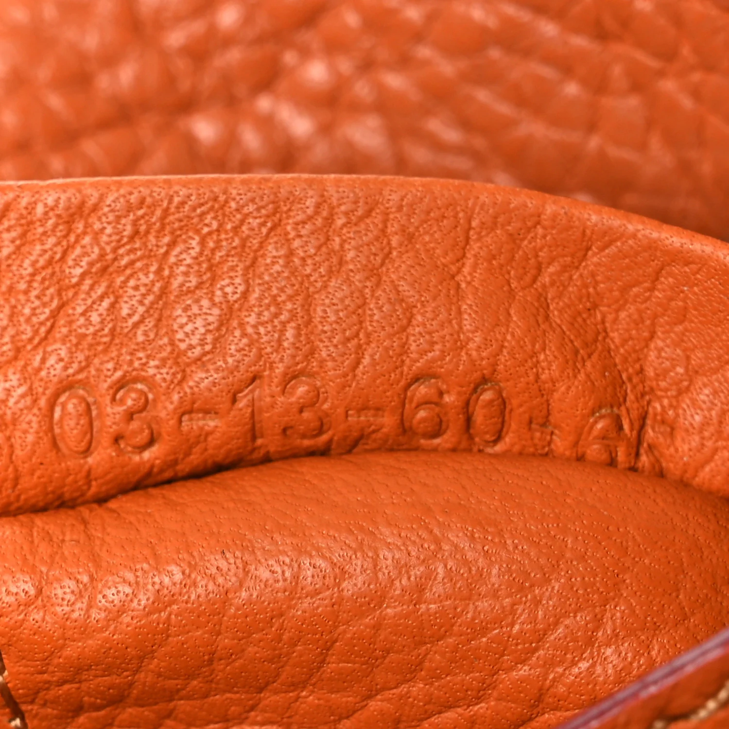 Grained Calfskin Small Marcie Saddle Bag Wood Rose