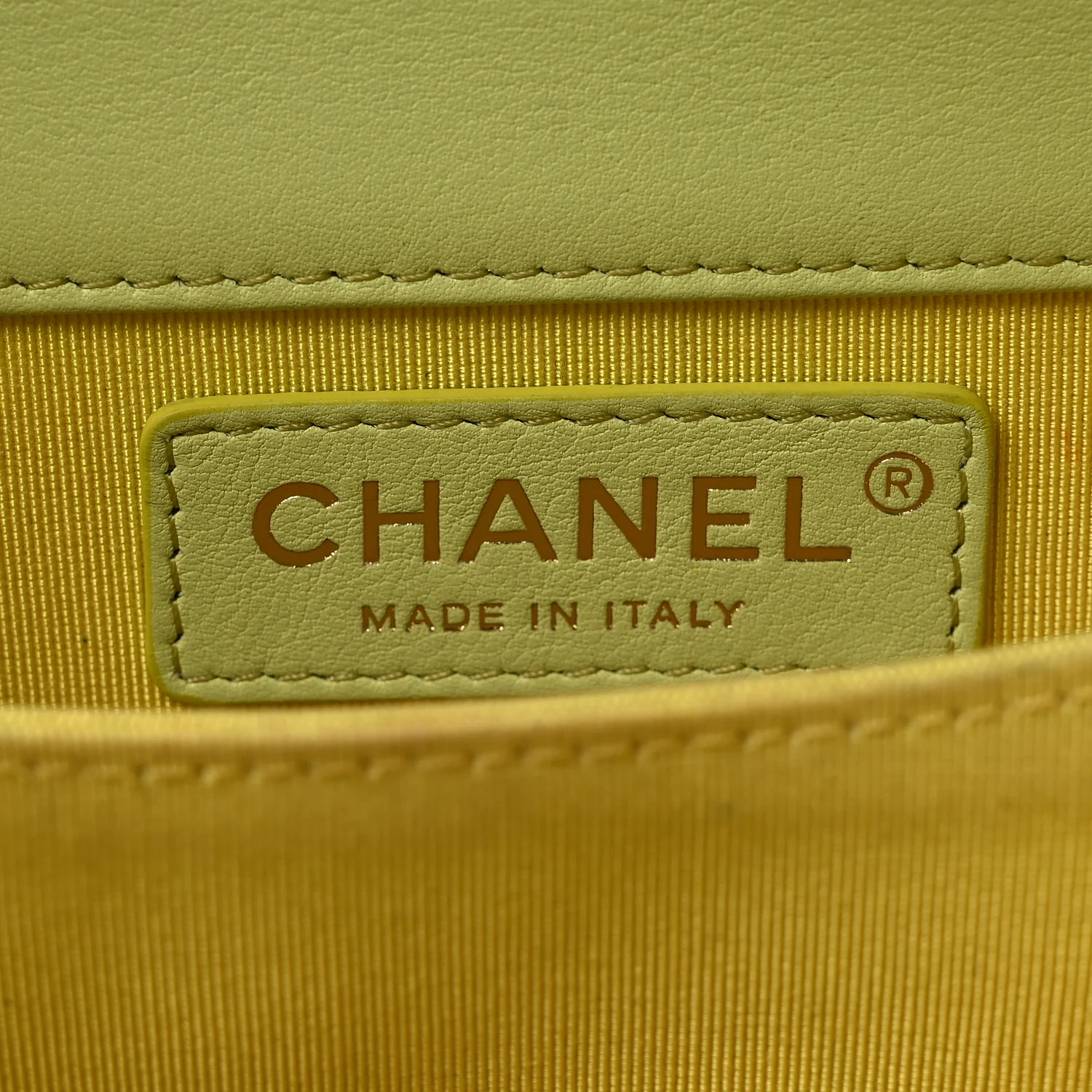 Calfskin Quilted North South Boy Flap Light Green