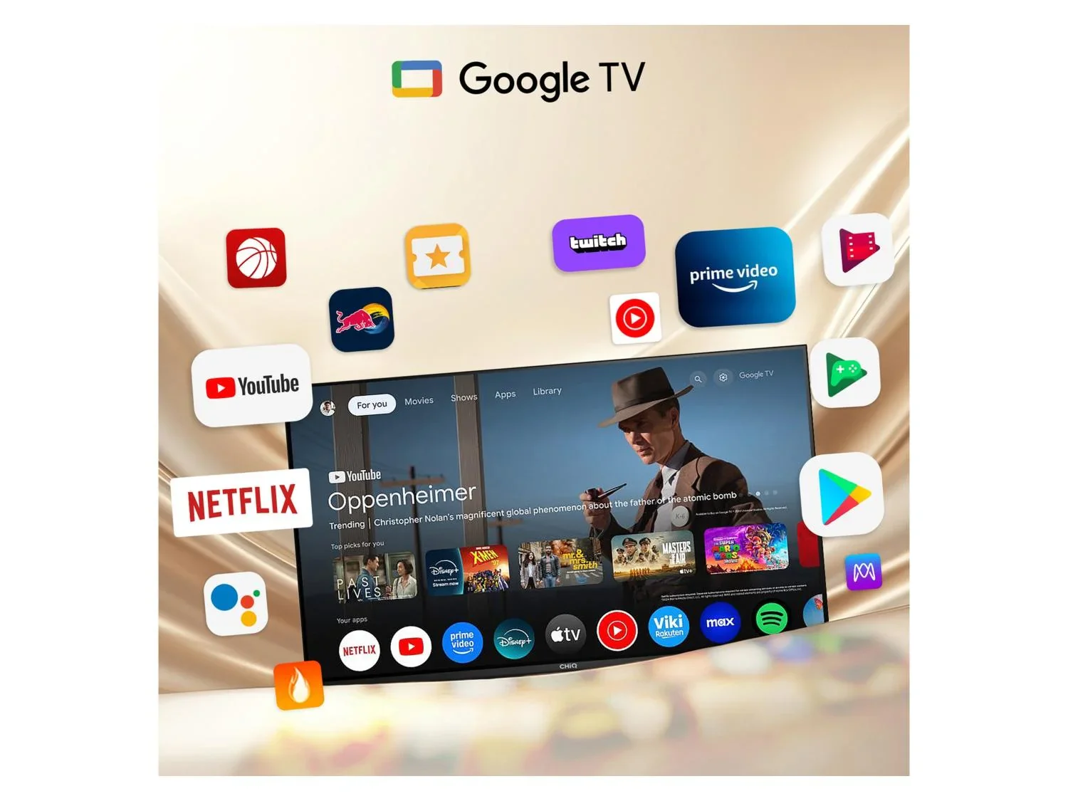 Chiq Smart TV FHD L32FM10V, 32 pouces (80 cm)