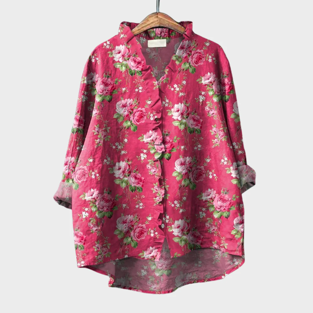 Tara | Blouse d'été élégante en lin