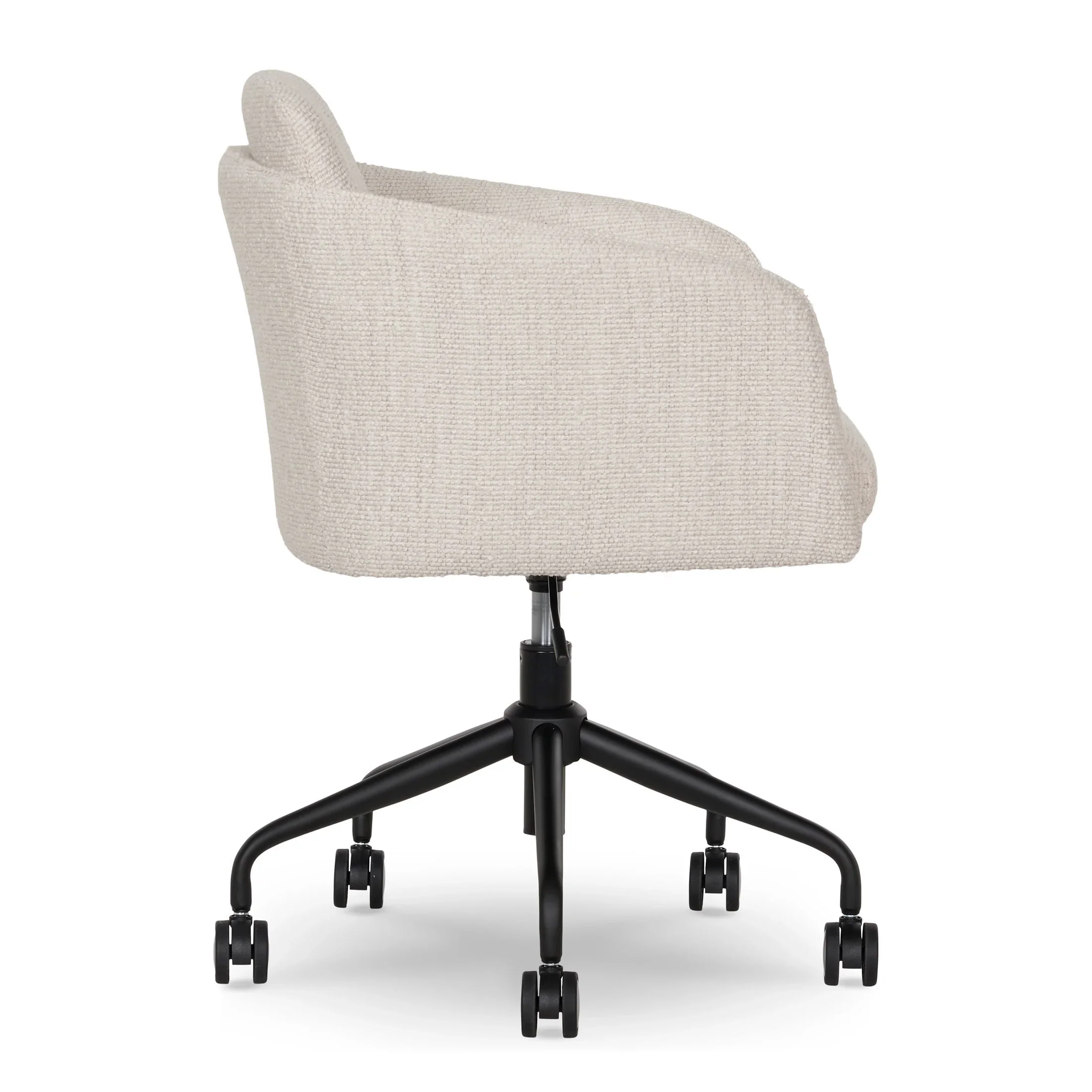 Better Homes & Gardens Juliet Office Chair, Ivory Boucle and Matte Black