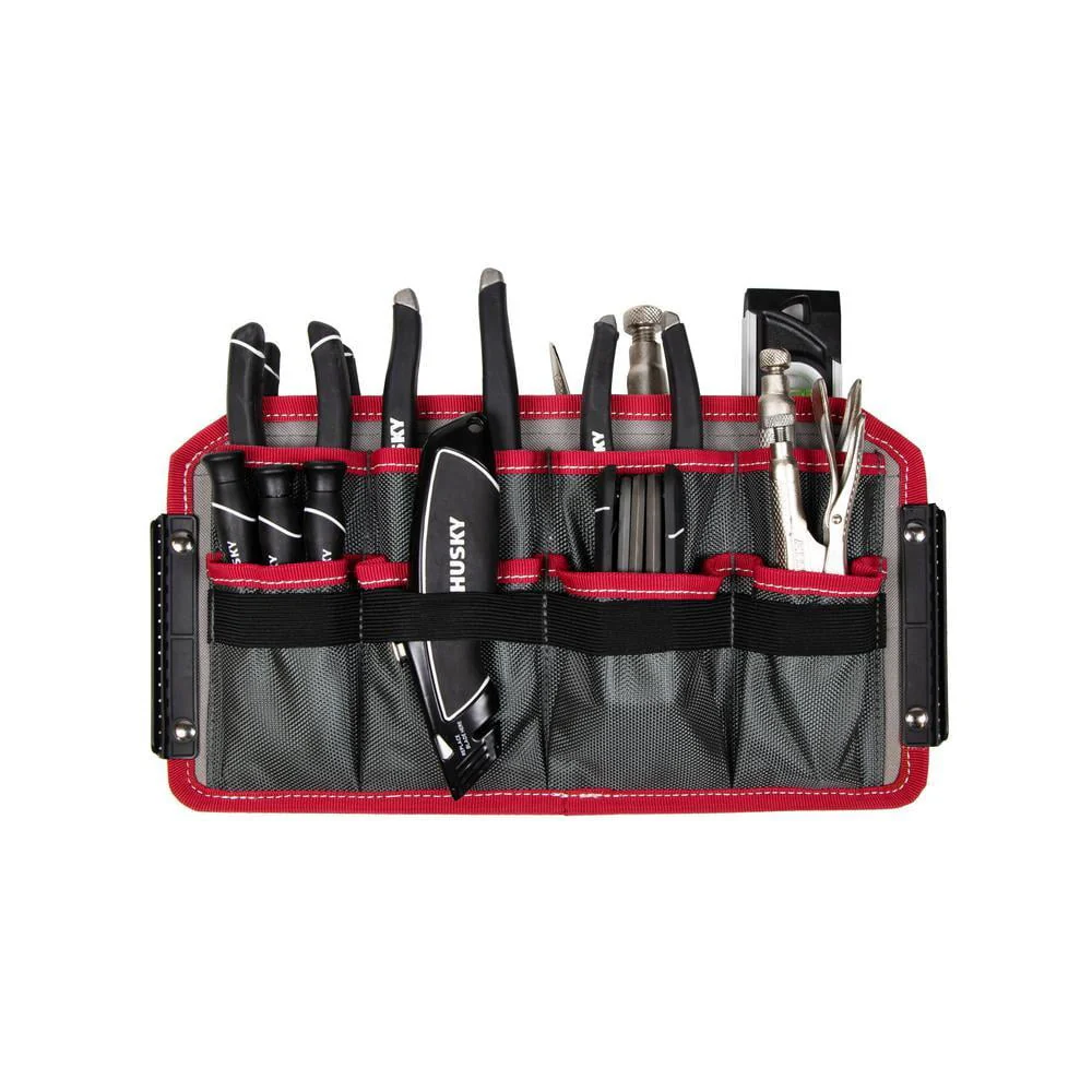 Husky 16 in. Large Mouth Tool Bag with Tool Wall