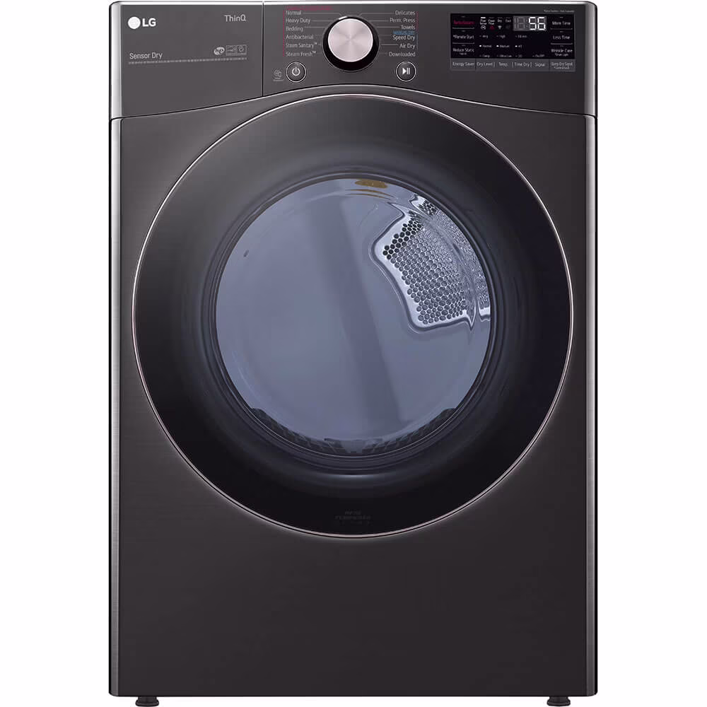 LG DLEX4000B 7.4 Cu. Ft. Ultra Large Capacity Smart Wi - Fi Enabled Front Load Electric Dryer with Turbosteam? and