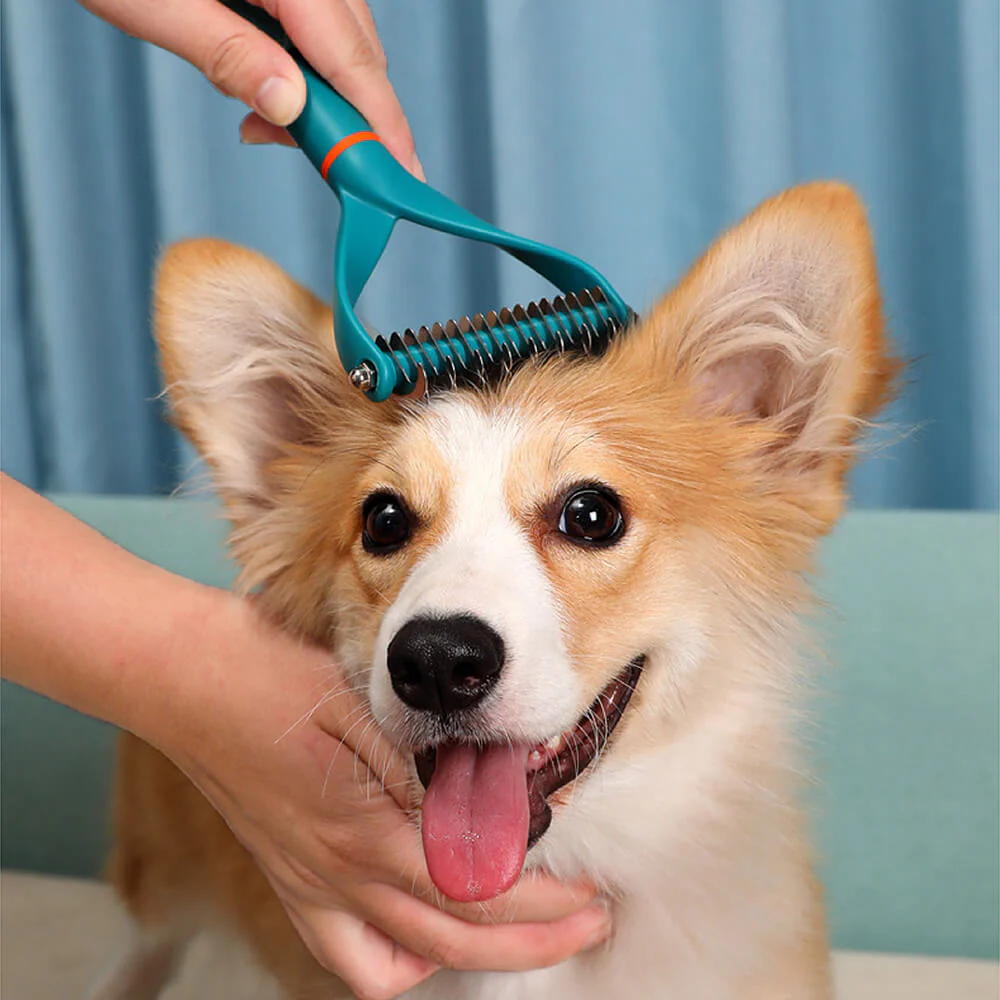 Pet Safe Dematting Comb Rake - Double Sided Blade