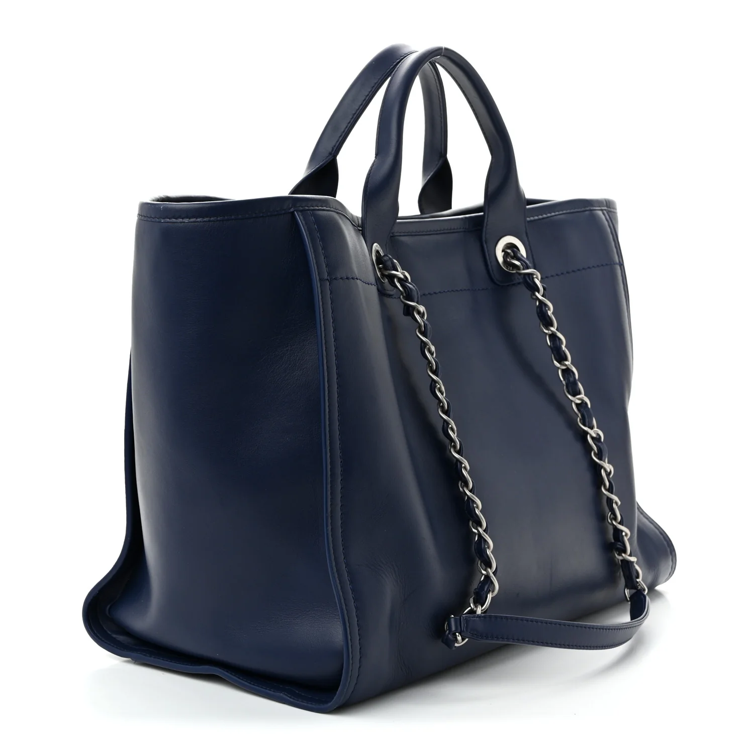 Calfskin Medium Deauville Navy