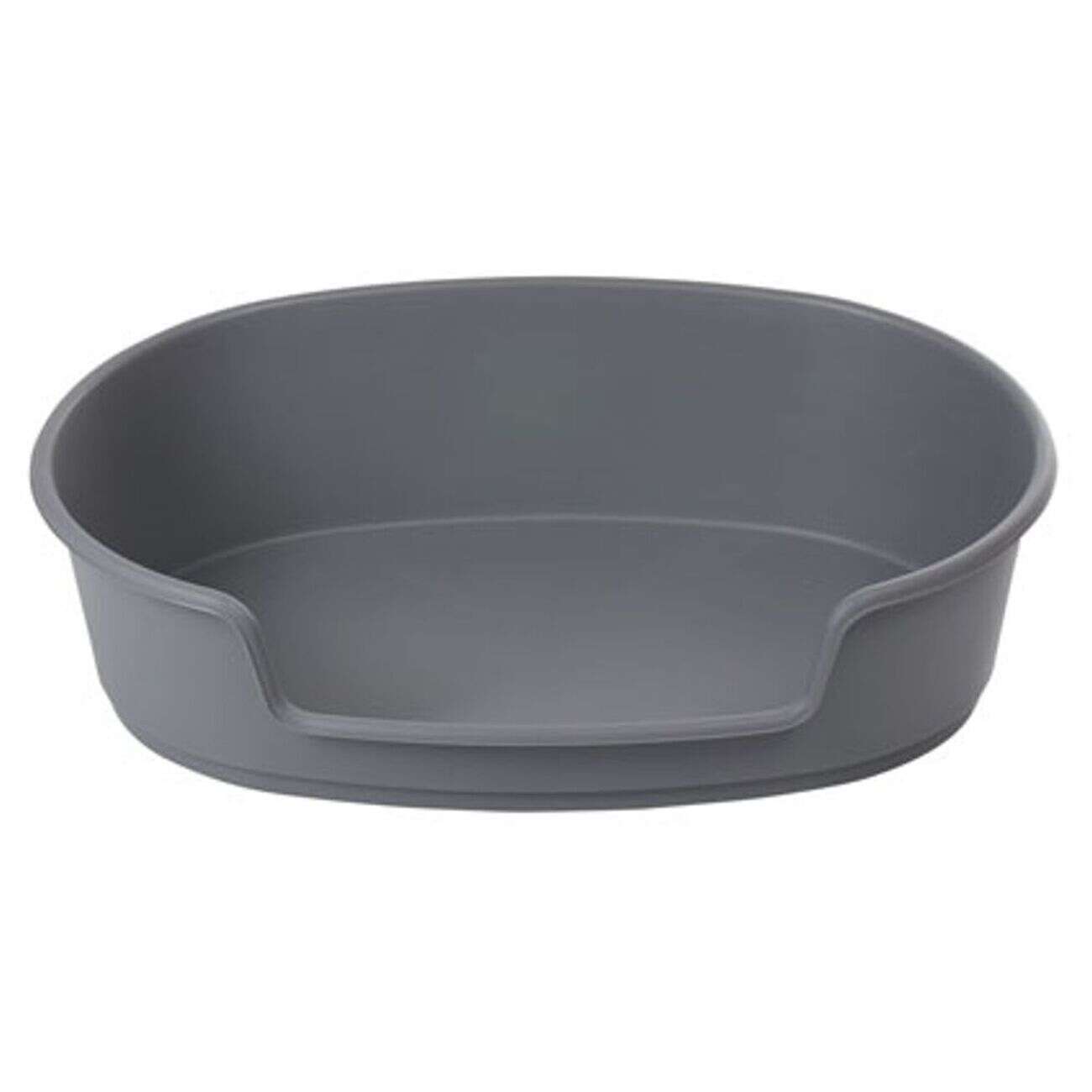 Panier chien plastique rigide gris 40x70cm