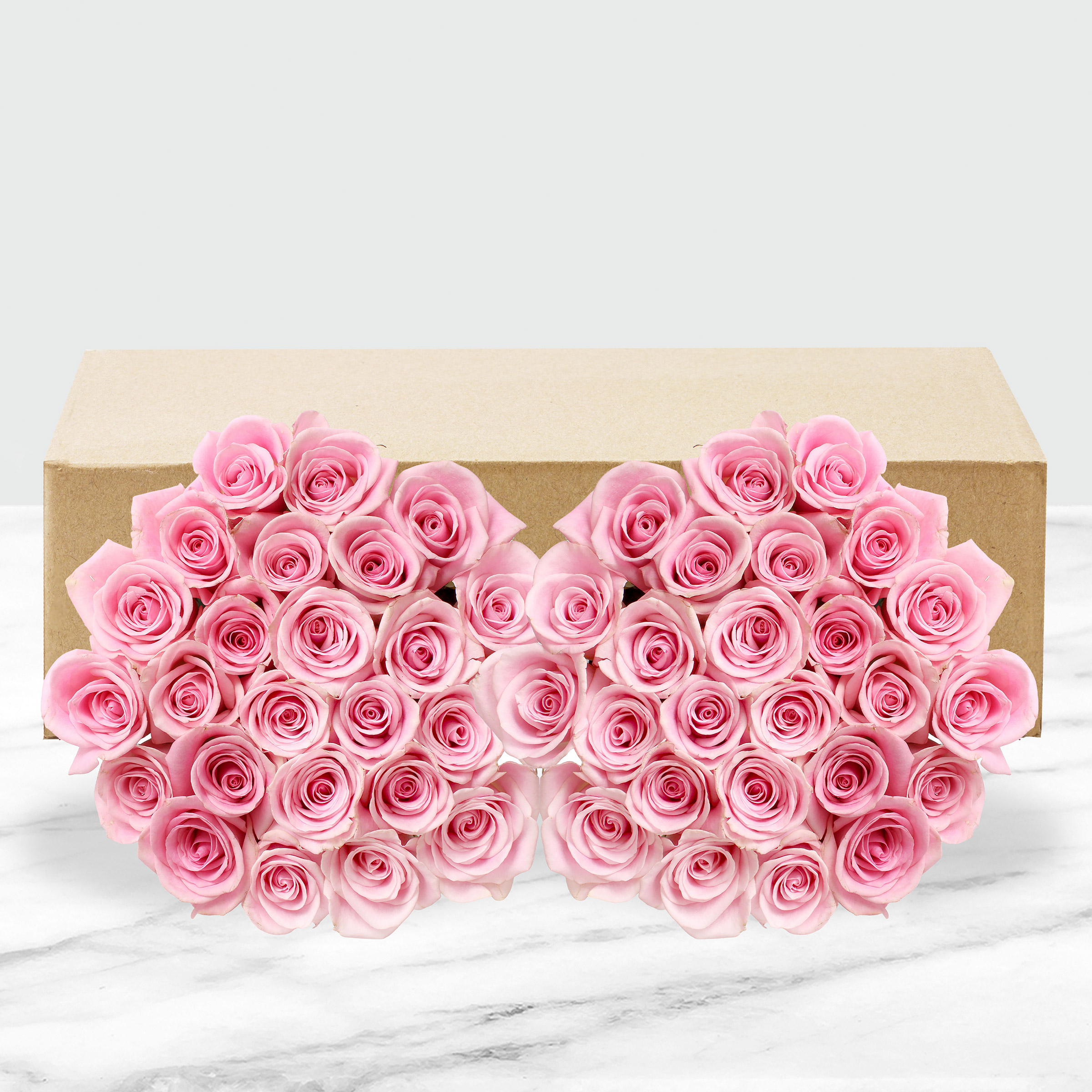 50-Stem Light Pink Roses