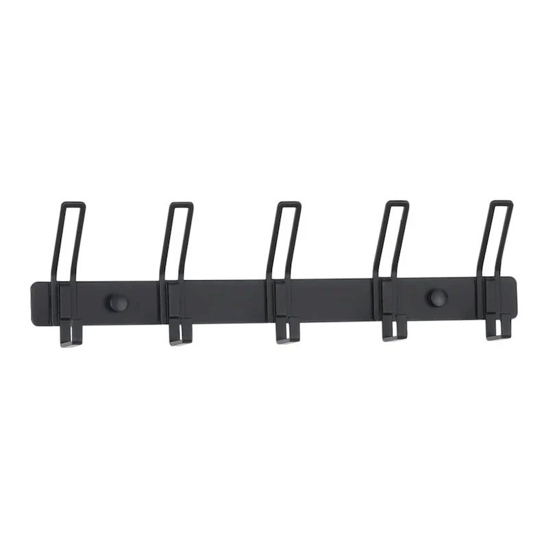 Wall-Mounted Coat Rack with 5 Hooks - 1 Pack, Perfect for Entryway - Dimensions: 12.6 x 1 in