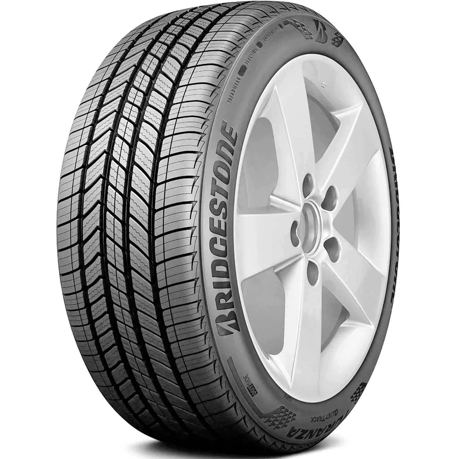 Set of 4 Bridgestone Turanza Quiettrack 215/55R17 94V a/S All-Season Tires