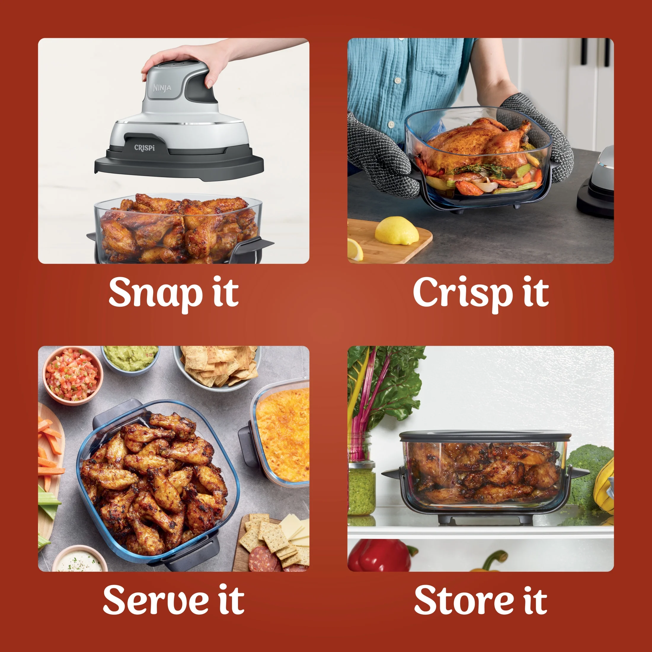 Crispi 3-in-1 Portable Cooking System with 4 QT TempWare Container - Image 6