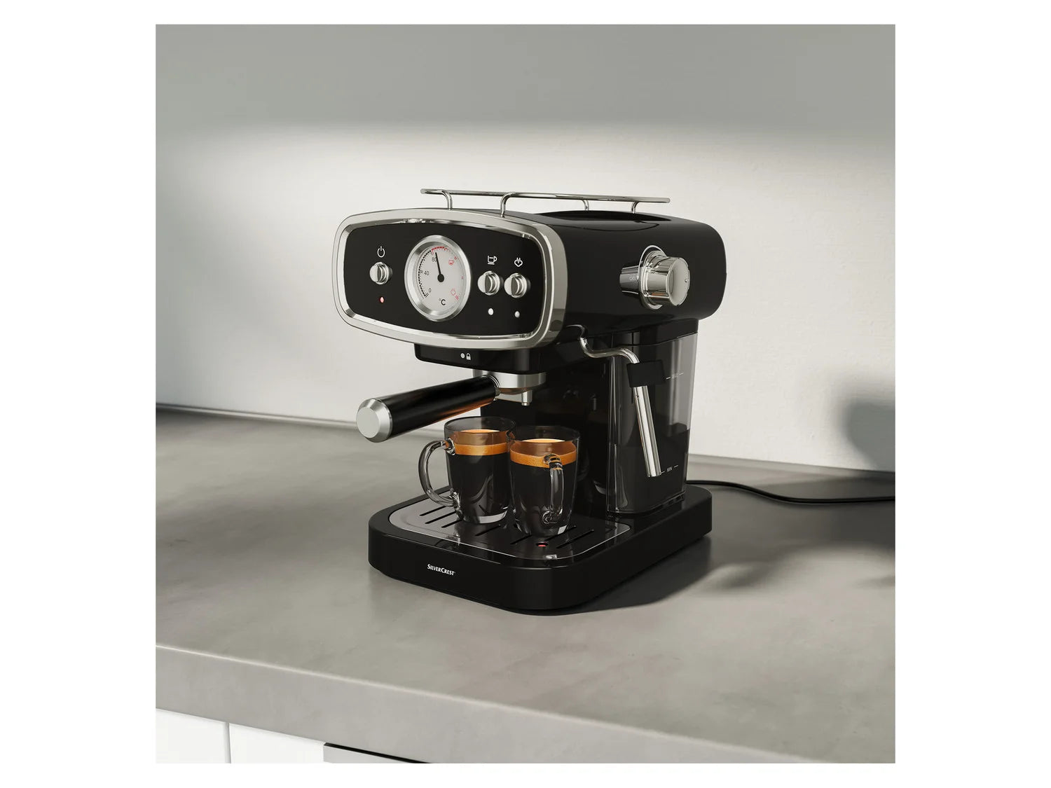 Machine à expresso SILVERCREST KITCHEN TOOLS SEM 1050 A2 avec système de porte-filtre