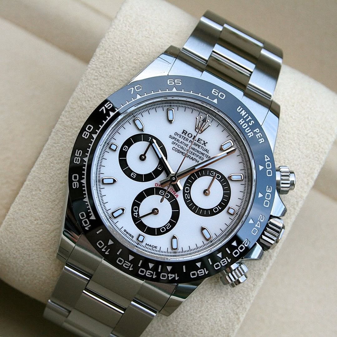 [Super Clone]Rolex Daytona 40mm Stainless Steel Panda Dial  m126500ln-0001