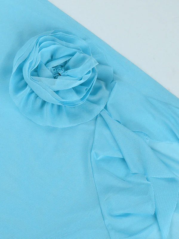 Sophie Paris | Robe tube fleurie sexy en maille avec design transparent