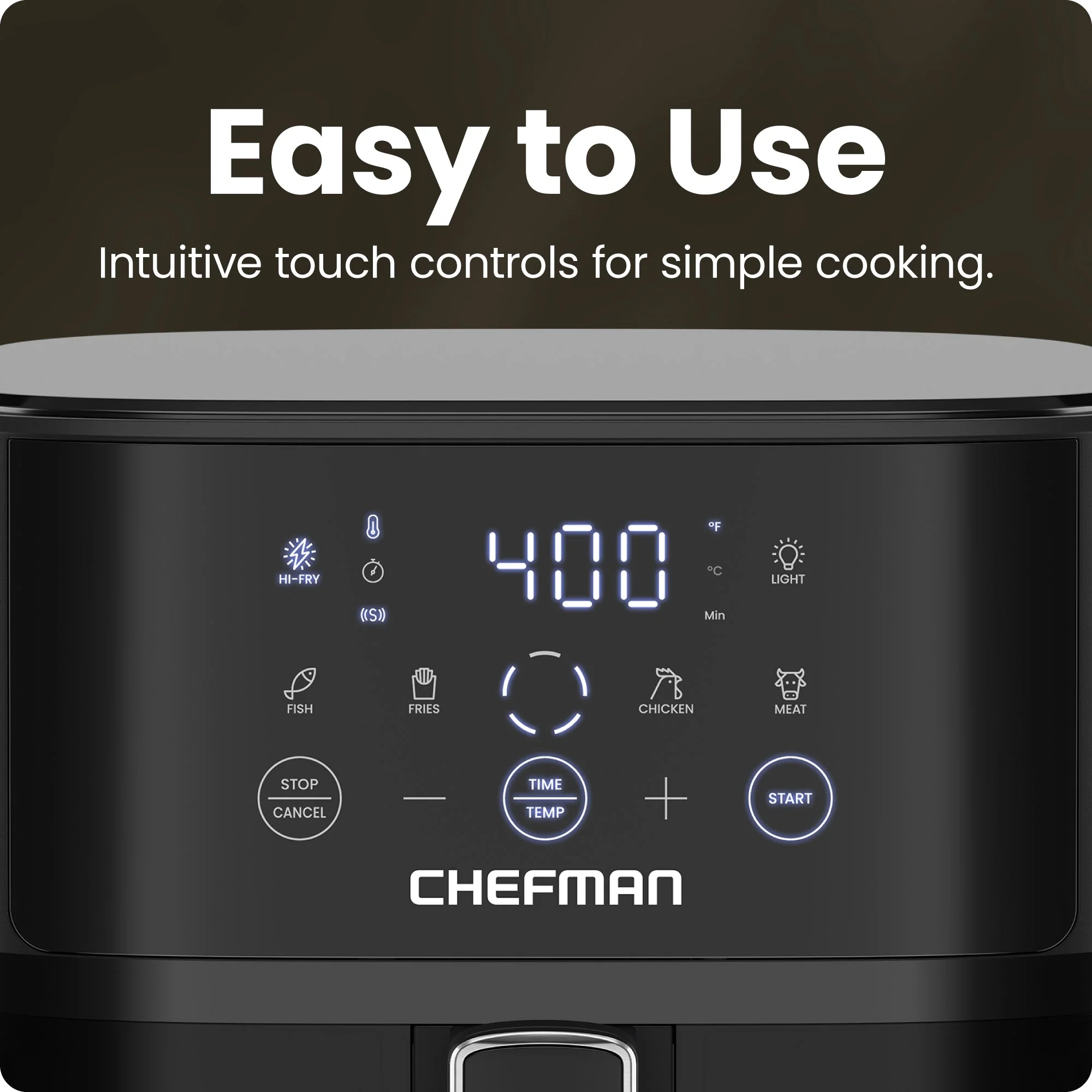 TurboFry Touch 6-Quart Easy-View Air Fryer
