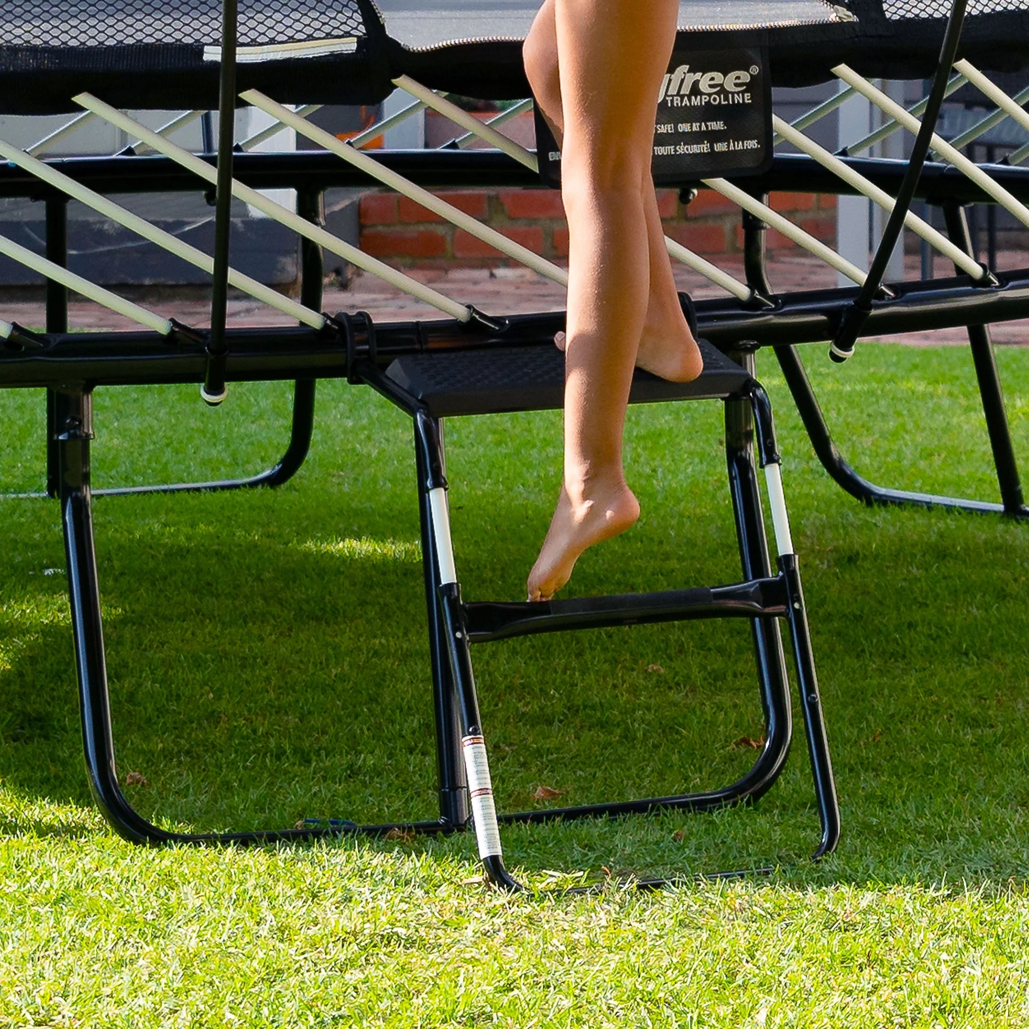 FlexrStep V2 Trampoline Ladder with Safety Lock, Silver/Black(Ladder) - Image 8