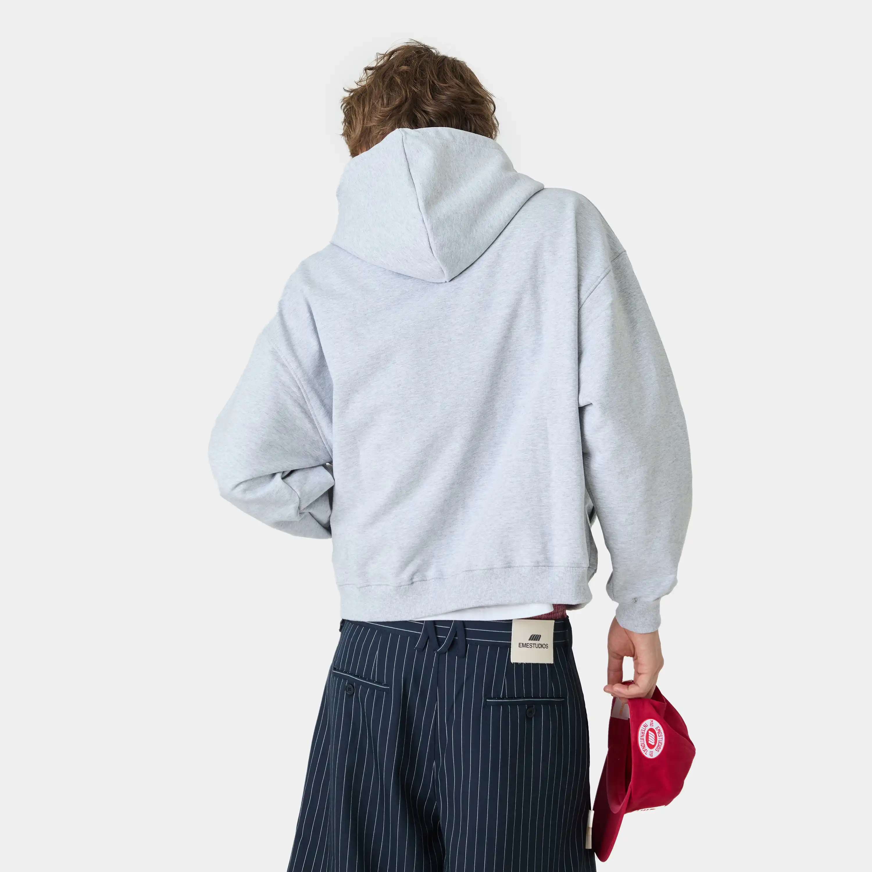 Box Heather Grey Oversized Hoodie