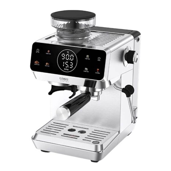 Espresso Gourmet espressomaskin med kvern rustfritt stål