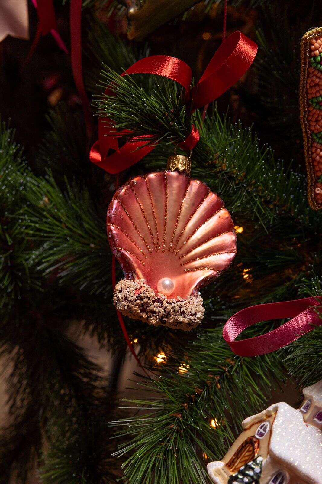 Kerstornament schelp