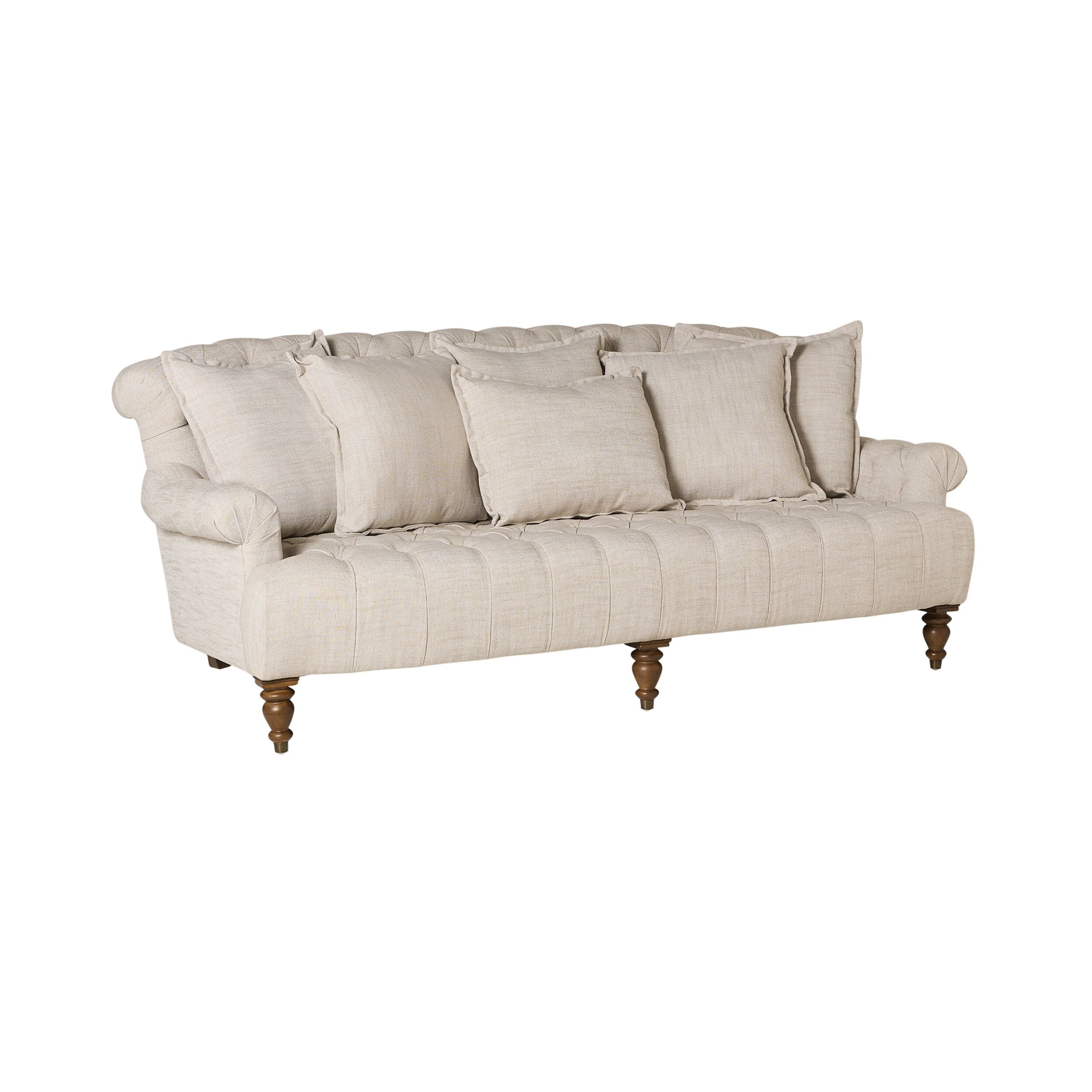 Ariane 3 Seater Sofa Natural Linen