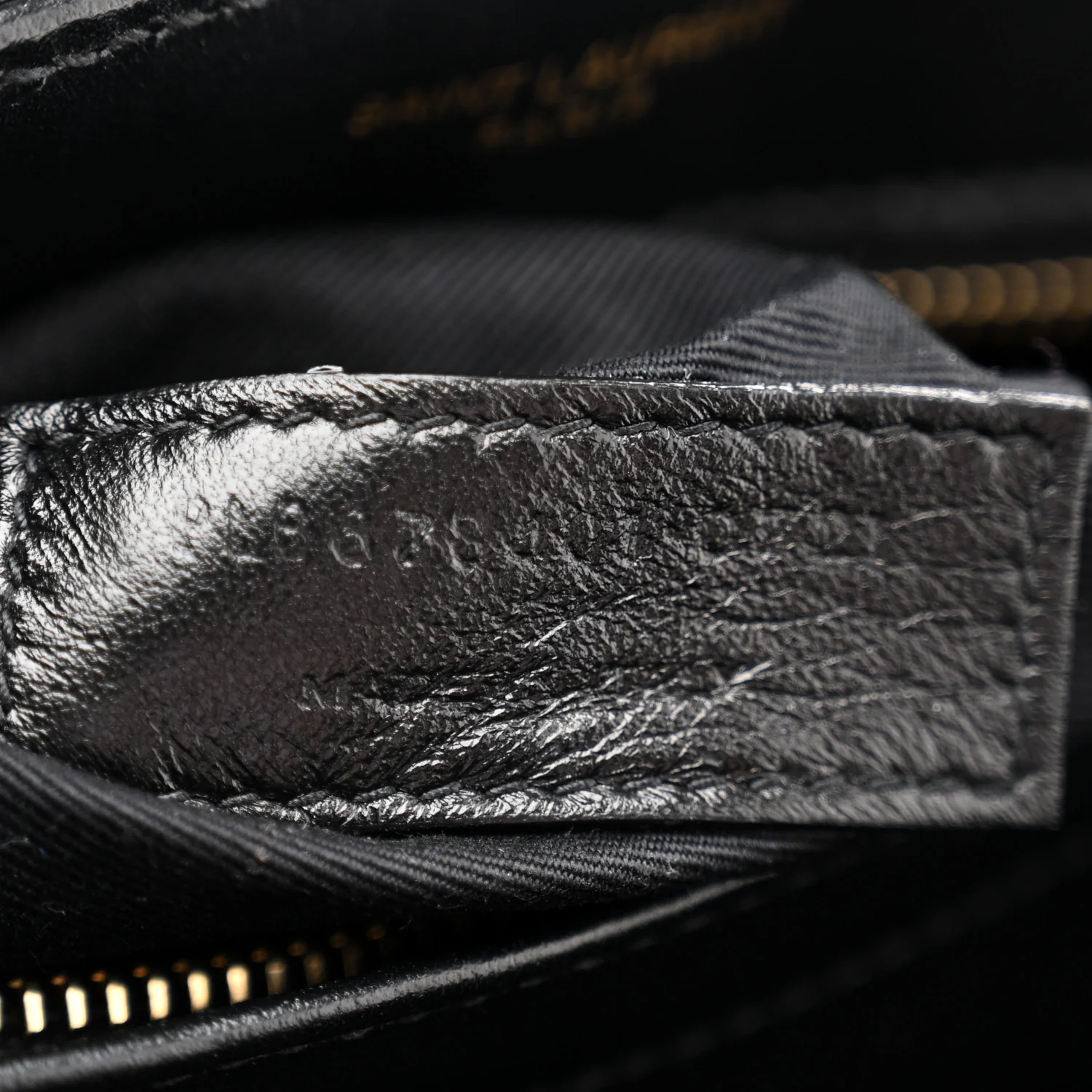 Calfskin Y Quilted Monogram Toy Loulou Crossbody Bag Black